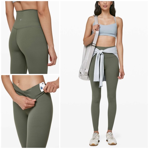 Lululemon Align Pant Sz 6/28" In Grey Sage - Picture 2 of 8